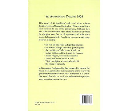 Sri Aurobindo's Talks of 1926 - Image 2