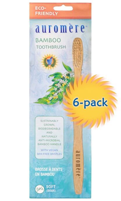 6-PACK Bamboo Toothbrush
